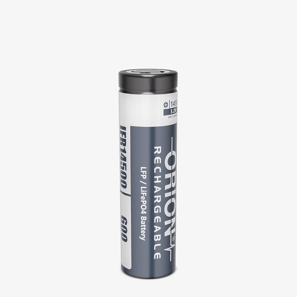 Orion IFR14500 3.2V 600mAh 5C LiFePO4 Pil 