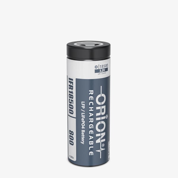 Orion IFR18500 3.2V 800mAh 2C LiFePO4 Pil 