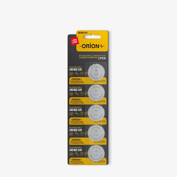 Orion LIR2450 3.6V Lithium 5'li Paket Pil 
