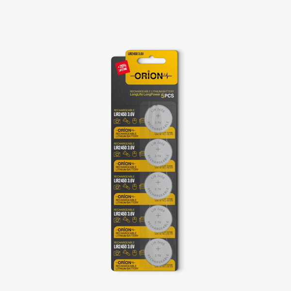 Orion LIR2450 3.6V Lithium 5'li Paket Pil 