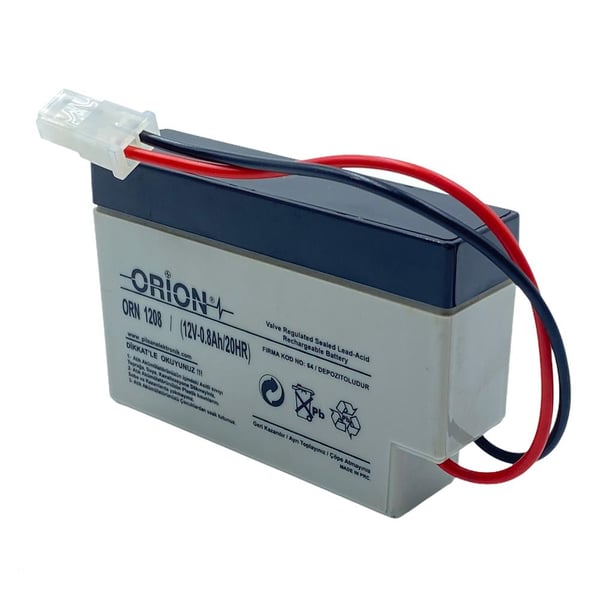 Orion ORN1208 12V 0.8Ah Kuru Bakımsız Akü 