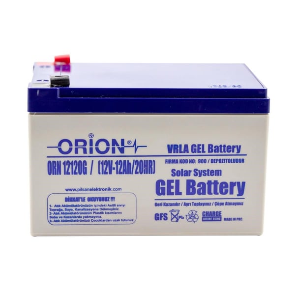 Orion ORN12120G 12V 12Ah Jel Bakımsız Akü 