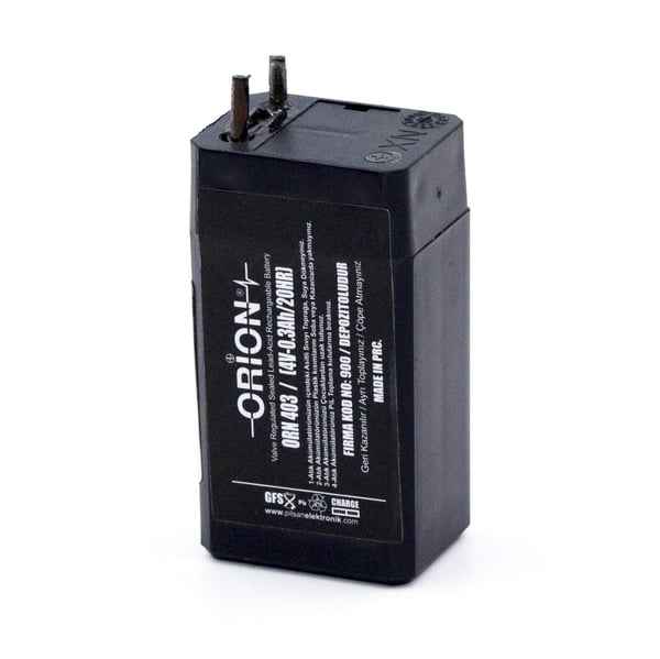 Orion ORN403 4V 0.3Ah Kuru Bakımsız Akü 