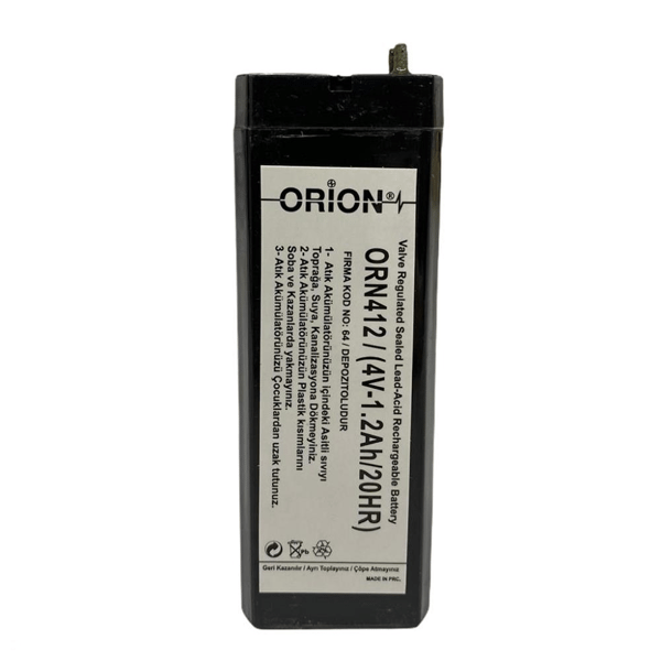 Orion ORN412 4V 1.2Ah Kuru Bakımsız Akü 
