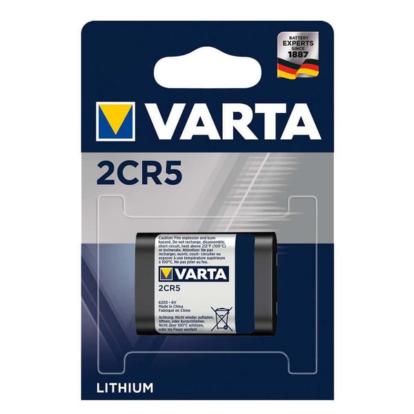 Varta 2CR5 6V Lithium Tekli Paket Pil – Professional (6203)