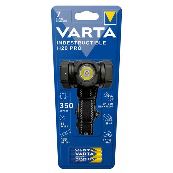 Varta 350lm LED Kafa Feneri - Indestructible H20 Pro (17732)
