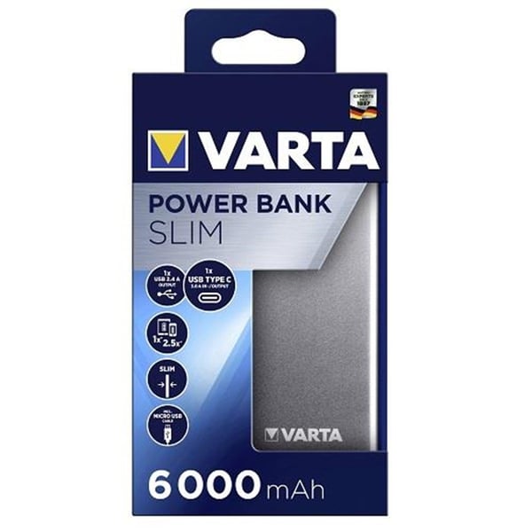 Varta 57960 Slim Powerbank 6.000mAh