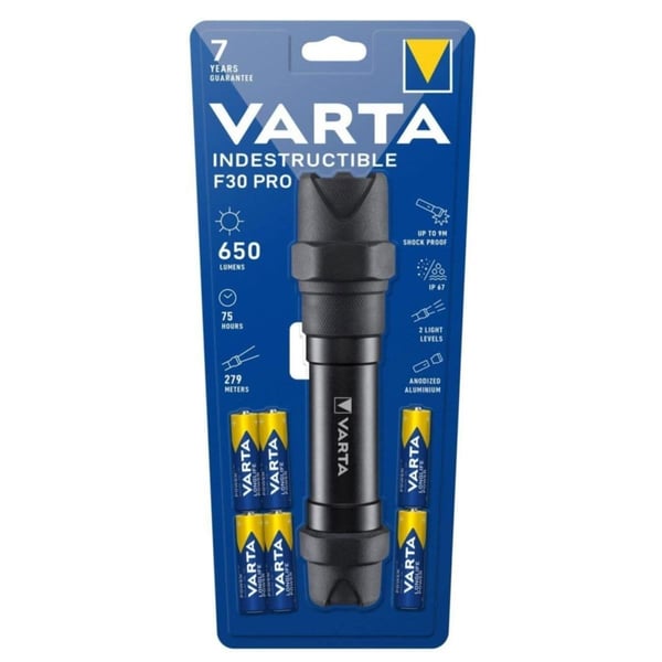 Varta 650lm LED El Feneri - Indestructible F30 Pro (18714)