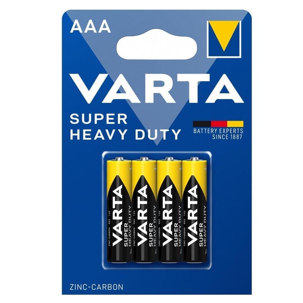 Varta AAA 1.5V Manganez 4’lü Paket Pil – Superlife