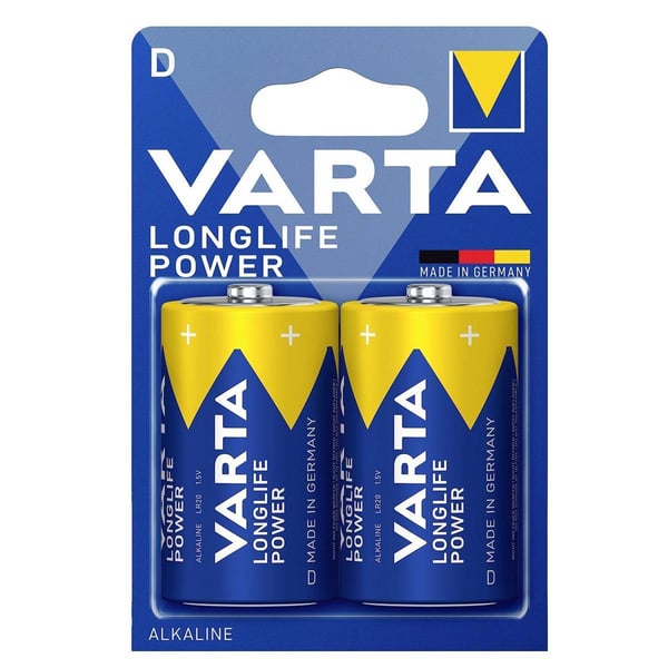 Varta D - Büyük Boy 1.5V Alkalin 2’li Paket Pil – Longlife Power (4920)