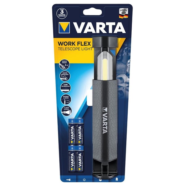 Varta LED Fener - Work Flex Teleskop Aydınlatma (18646)