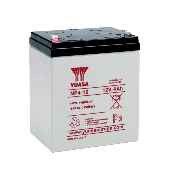 Yuasa NP4-12 12V 4Ah Bakımsız Kuru Akü 