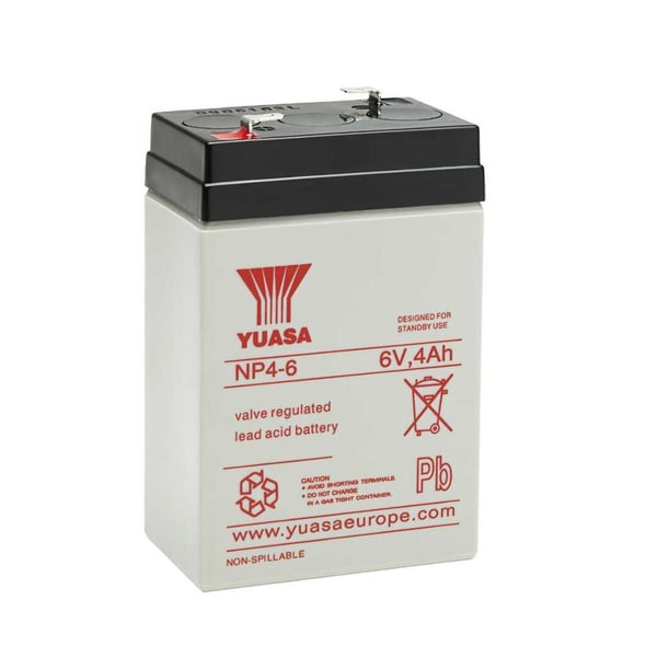 Yuasa NP4-6 6V 4Ah Bakımsız Kuru Akü 