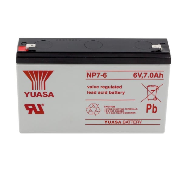 Yuasa NP7-6 6V 7Ah Bakımsız Kuru Akü 