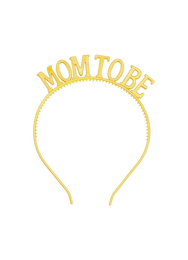Mom To Be Taç Mika Plastik Baby Shower Tacı Gold