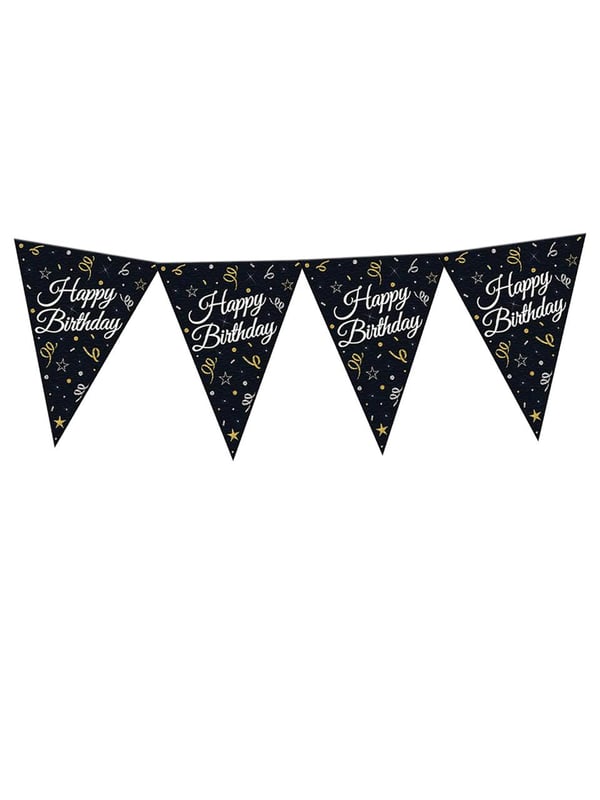 Sparkling Konfeti Happy Birthday Flama Bayrak Asılabilir Doğum Günü Süsü