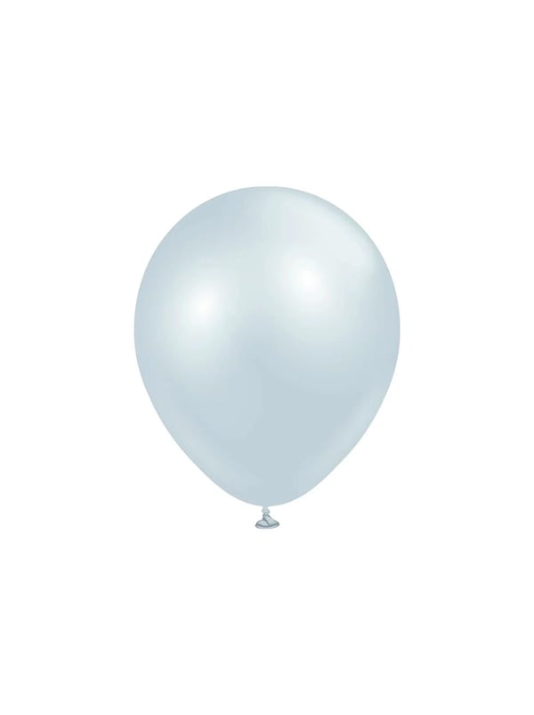  Aura Ice Blue Balon Parlak Parti Balonu-Buz Mavisi 12 inc 50'li