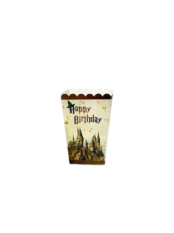 Harry Potter Temalı Karton Mısır Kutusu Popcorn Kutusu 