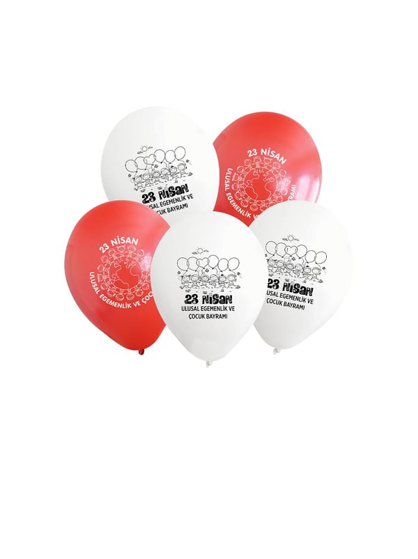 23 Nisan Baskılı Balon – Kalisan Milli Bayram Balonu 10'lu - Milli Bayram Süsleri | Parti Adresi