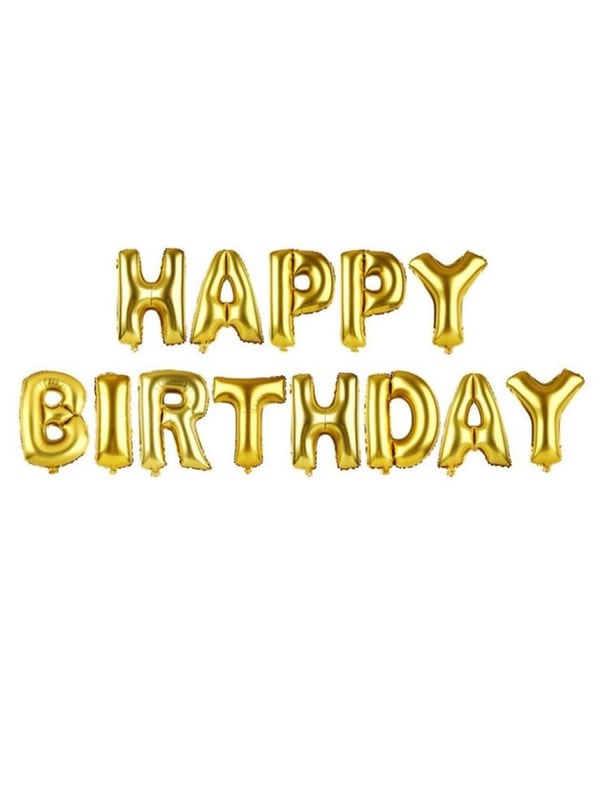 Happy Birthday Folyo Balon Parti Balonu Gold 