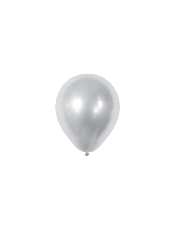 Krom Lateks Mini Balon Gümüş 5 inc 12 cm 100'lü