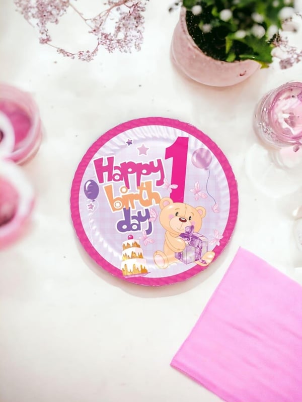 Party Dreams Karton Tabak 1 Yaş Kız
