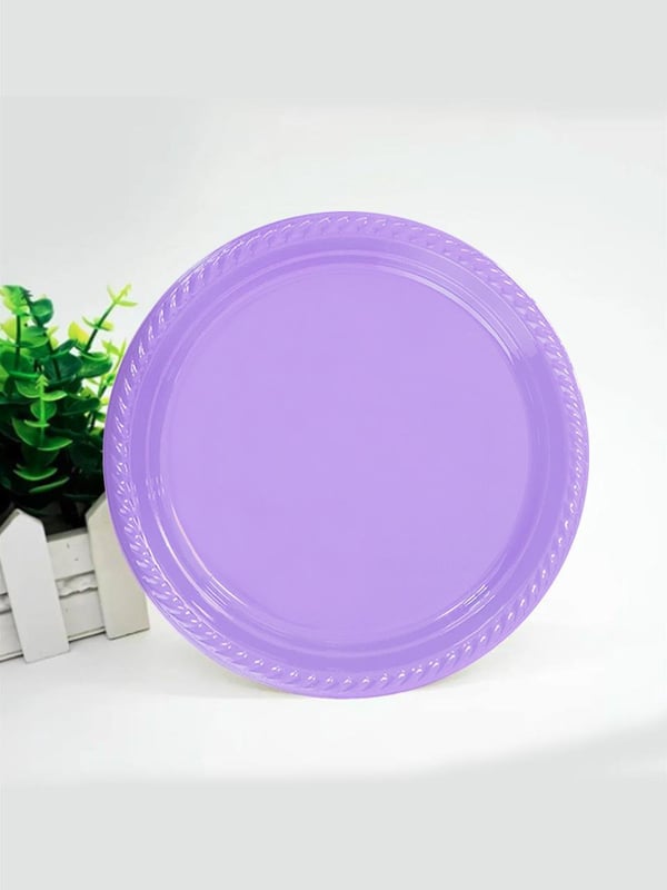 Plastik Tabak Lila Renk 25'Li