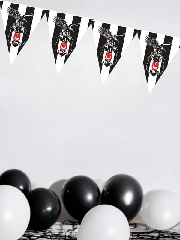 Beşiktaş Üçgen Bayrak Set