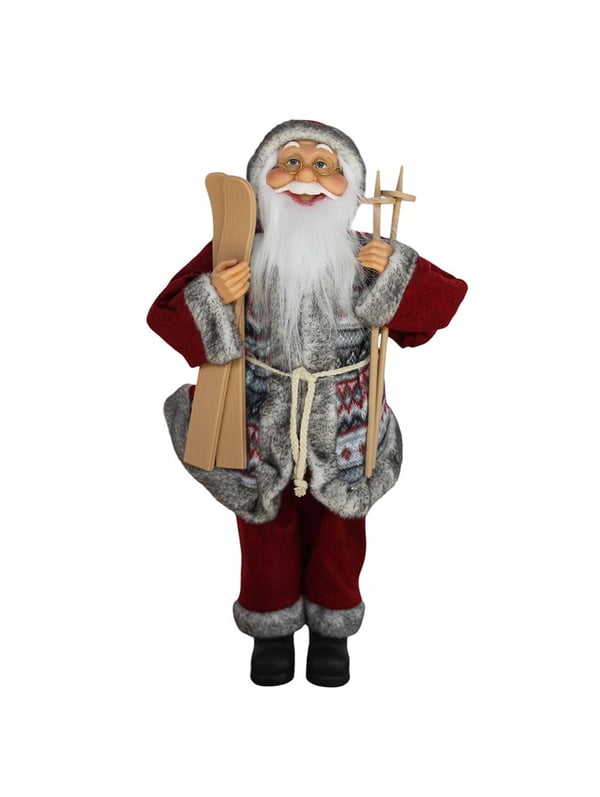 Yılbaşı Dekor Süsü Dekoratif Kızaklı Noel Baba 45 cm
