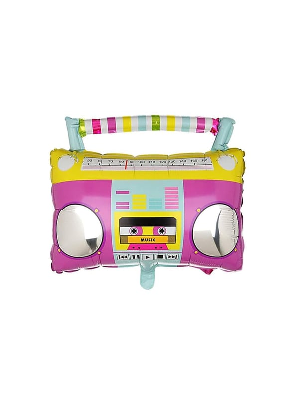 Retro Radyo Folyo Balon 80'ler 90'lar Temalı Parti Balonu 59 cm
