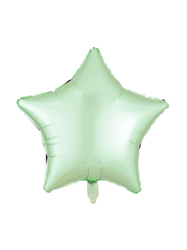 Yıldız Folyo Balon Retro Parti Balonu Adaçayı Yeşili 18 inc 45 cm