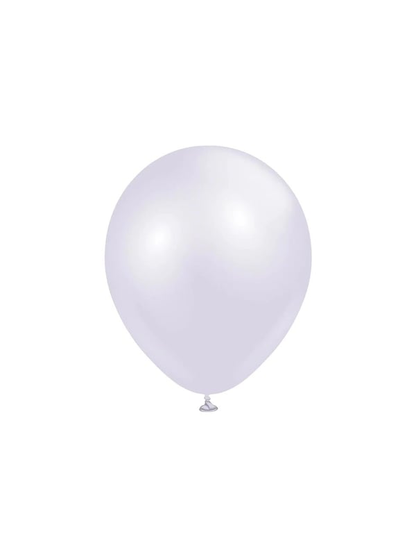 Aura Lavender Fog Kalisan Balon Parlak Parti Balonu-Lavanta Sisi 12 inc 50'li