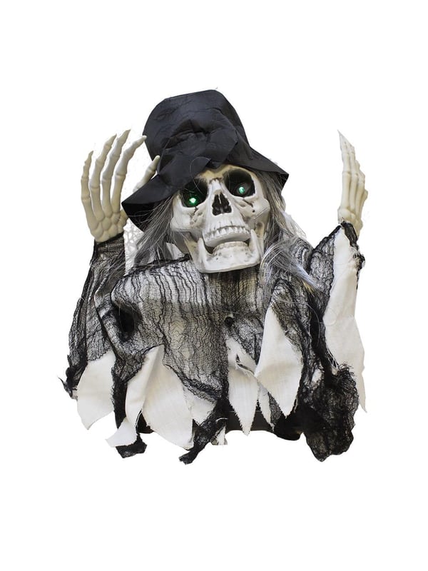 Cadılar Bayramı Hayalet İskelet Hareketli Müzikli Halloween Masa Üstü Parti Dekoru