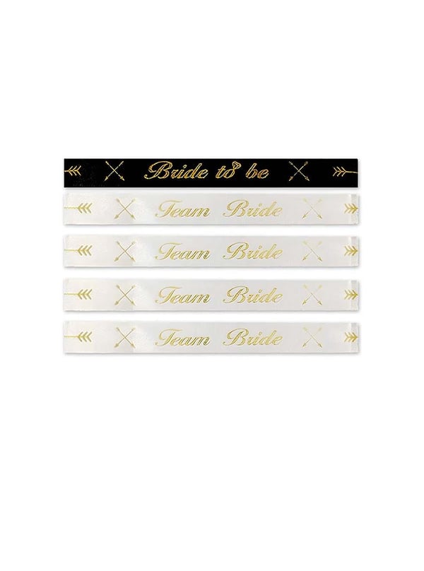 Bride Bileklik Bekarlığa Veda Parti Aksesuarı Bride-Team Bride Bileklik 5'li