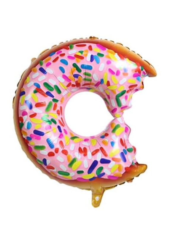 Renkli Donut Folyo Balon Doğum Günü Parti Balonu 76 cm