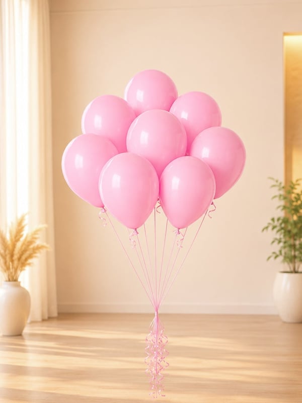 Açık Pembe Lateks Mini Balon 5 inc 12 cm 10'lu - Düz Renk Balon | Parti Adresi
