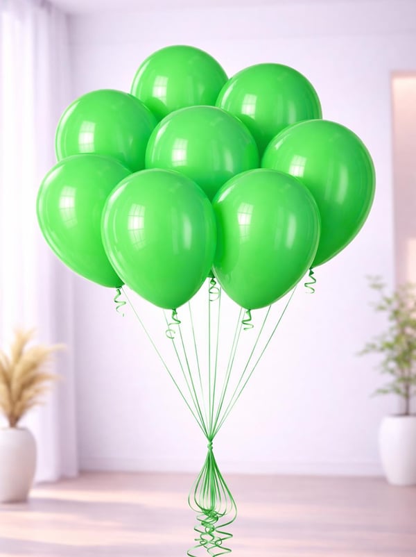 Açık Yeşil Balon 10'Lu 12
