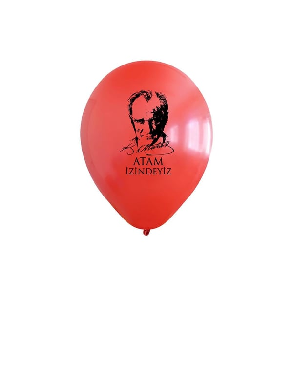 Atam İzindeyiz Atatürk Baskılı Balon – Kalisan Milli Bayram Balonu 10'lu - Milli Bayram Süsleri | Parti Adresi