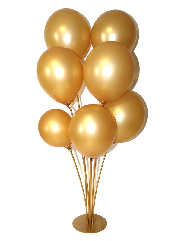 Ayaklı Balon Standı 7'li 75 Cm Altın