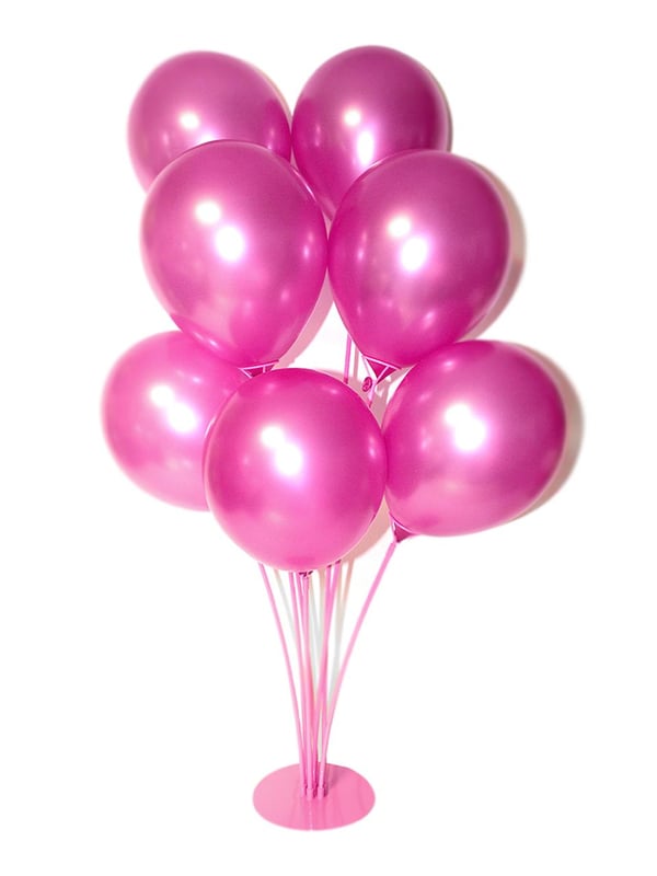 Ayaklı Balon Standı 7'li 75 Cm Pembe