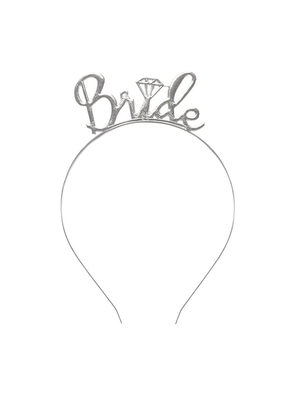 Bride Taç Bekarlığa Veda Parti Tacı Metal Gümüş