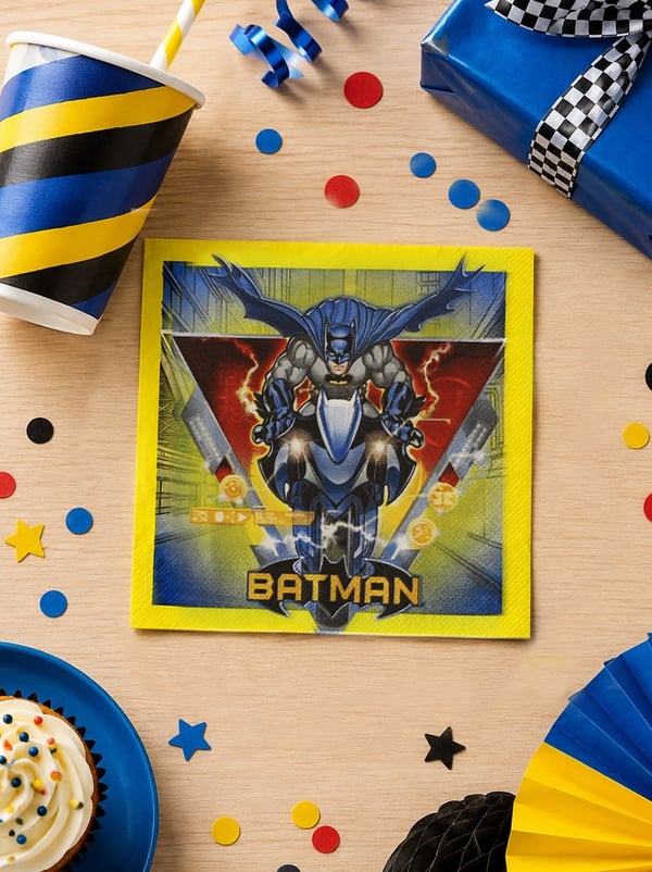 Batman Temalı Peçete Doğum Günü Parti Peçetesi - Süper Kahramanlar | Parti Adresi