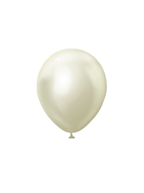 Beyaz Altın Krom Balon 12 inc 50'li - Krom Balon | Parti Adresi