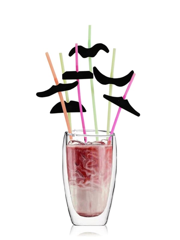 Bıyıklı Pipet 6'Lı