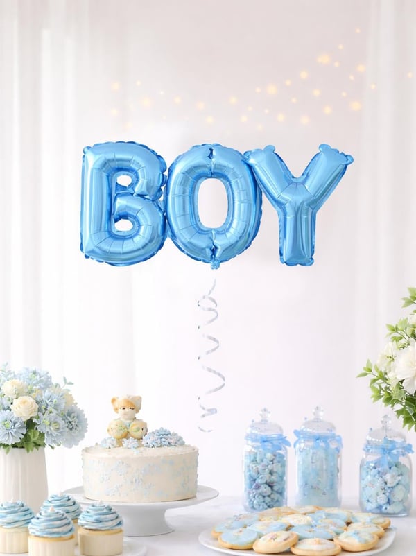 Boy Mavi Folyo Balon 52 cm - Parti Balonu | Parti Adresi