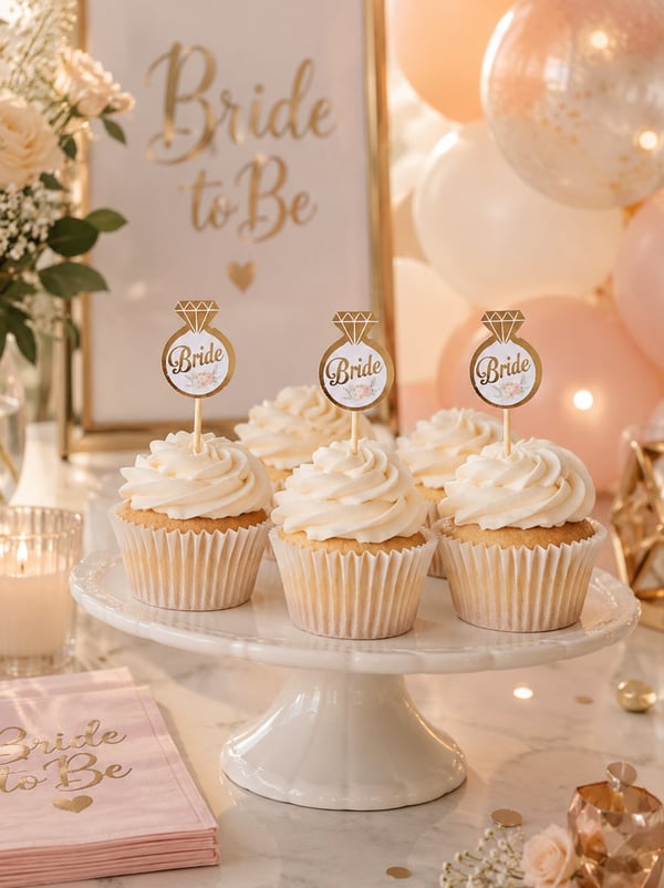 Bride To Be Bekarlığa Veda Partisi Cupcake Kürdanı 10' lu - Bekarlığa Veda Partisi | Parti Adresi