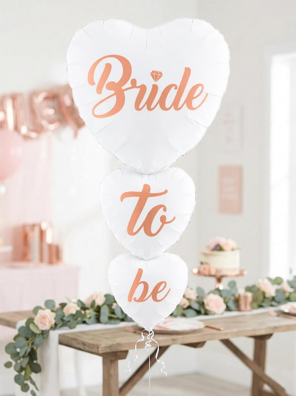 Bride To Be Yazılı Kalp Folyo Balon Bekarlığa Veda Partisi Balonu Beyaz 100 cm - Bekarlığa Veda Partisi | Parti Adresi