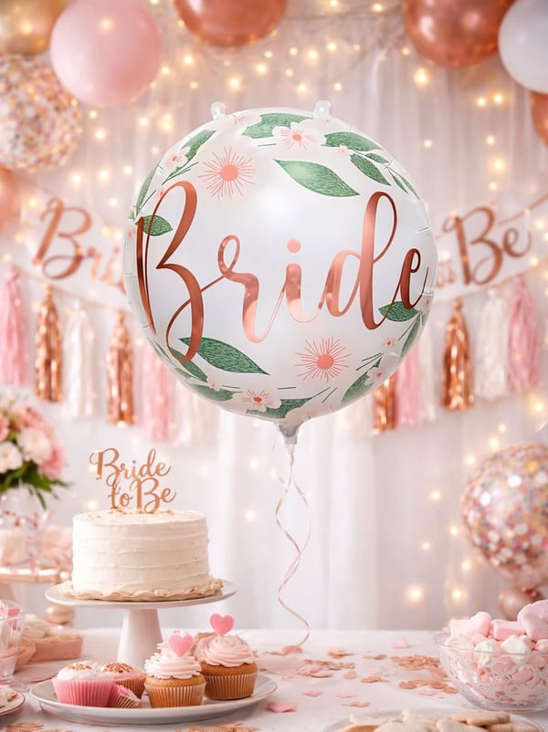 Bride Yazılı Folyo Balon – Bekarlığa Veda & Bride to Be Parti Süsü 45 cm  - Parti Balonu | Parti Adresi