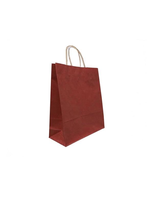 Büküm Saplı Çanta 18x23x8 Cm Kırmızı 25'li