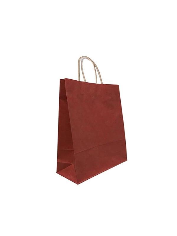 Büküm Saplı Çanta 25X31X12 Cm Kırmızı 25'Li